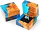 Handcrafted Blue Wedding Engagement Ring Box – Single Slot Wooden & Resin Proposal Box for Ceremony